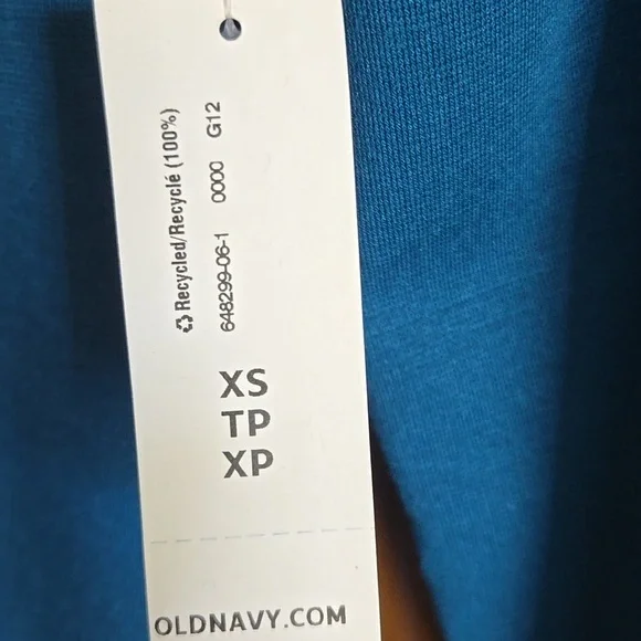 Old Navy-Blue pullover fitted dress with 3/4 sleeves Sz XS NWT - Picture 4 of 9